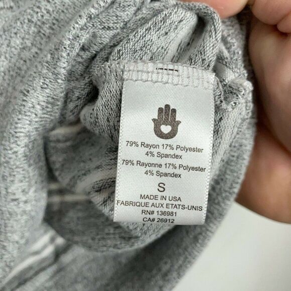 Spiritual Gangster Gold Logo Collegiate Stripe Long Sleeve Lounge Pullover Small - Picture 5 of 9